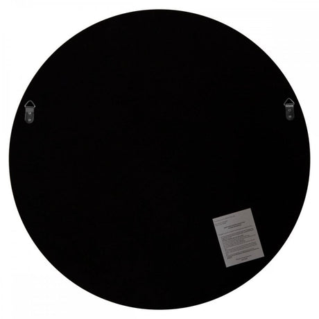 Large Round Wall Mirror With Silver Frame