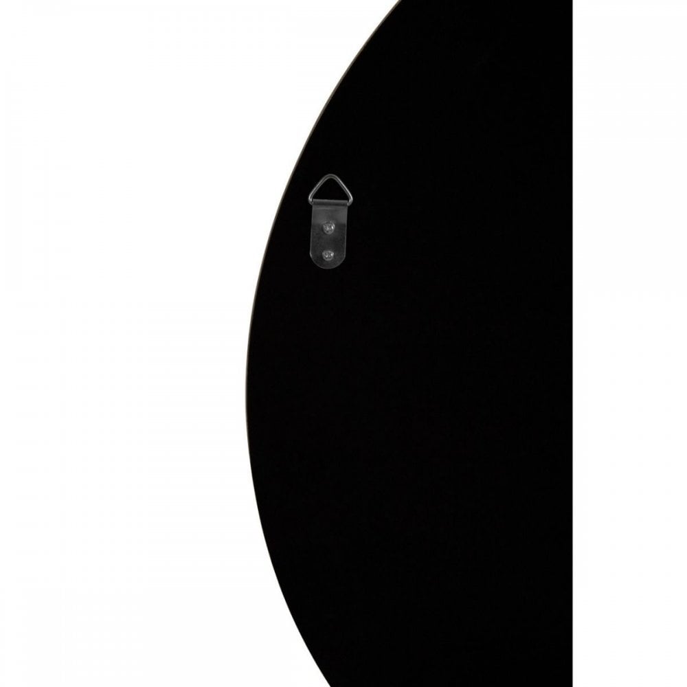 Large Round Wall Mirror With Silver Frame