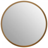 Medium Round Wall Mirror With Gold Frame