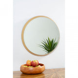 Medium Round Wall Mirror With Gold Frame