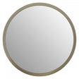 Small Round Wall Mirror With Silver Frame