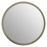Small Round Wall Mirror With Silver Frame