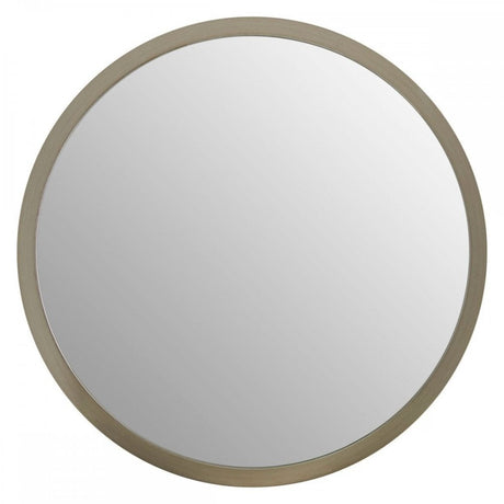 Small Round Wall Mirror With Silver Frame