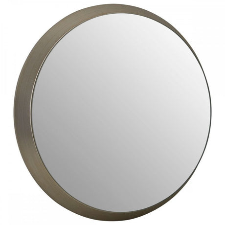 Small Round Wall Mirror With Silver Frame