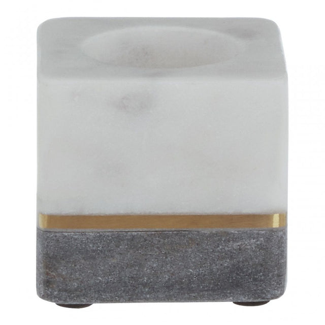 Kira White / Grey Tealight Holder