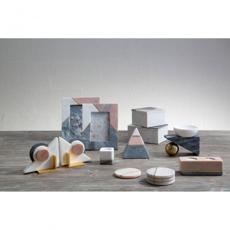 Kira White / Grey Tealight Holder