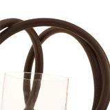 Aura Matte Black Small Candle Holder