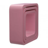 Pink Mdf Wall Cubes - Set Of 3