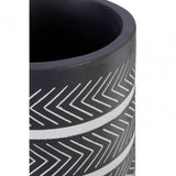 Darnell Large Chevron Planter