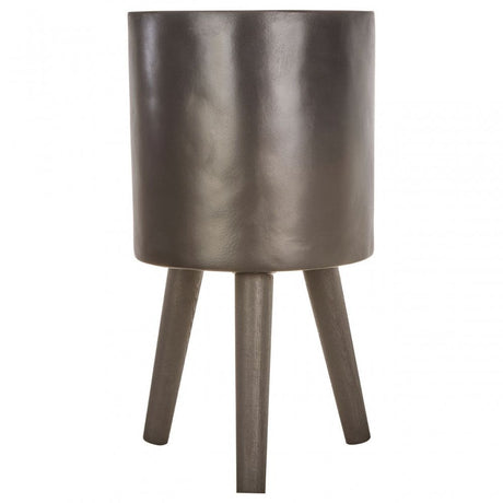 Darnell Small Black Finish Planter