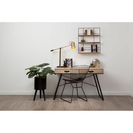 Darnell Small Black Finish Planter