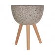 Darnell Medium Grey Speckled Planter