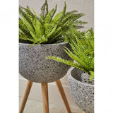 Darnell Medium Grey Speckled Planter