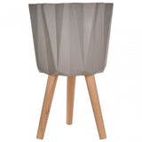 Darnell Large Grey Multifaceted Planter
