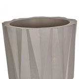 Darnell Large Grey Multifaceted Planter
