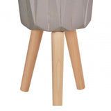 Darnell Small Grey Multifaceted Planter