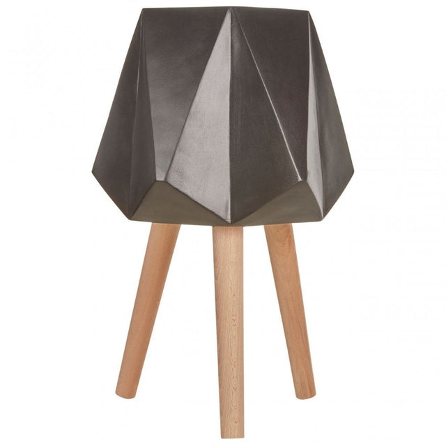 Darnell Black Multifaceted Planter - 62Cm