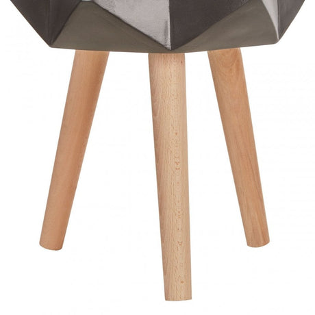 Darnell Black Multifaceted Planter - 62Cm