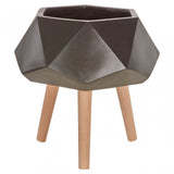 Darnell Blackmultifaceted Planter - 22Cm