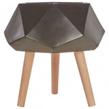 Darnell Blackmultifaceted Planter - 22Cm