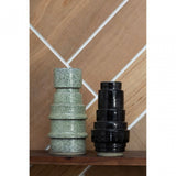 Kaga Grey Speckled Earthenware Vase