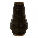 Kaga Black Earthenware Vase