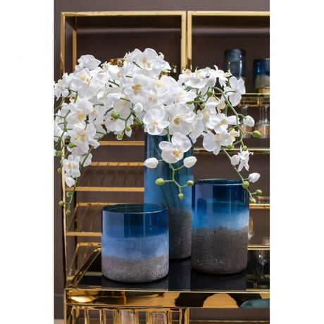 Chiara Large Blue Sand Effect Vase