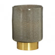 Cleo Small Grey And Gold Vase