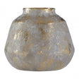 Orvena Small Grey Gold Finish Ceramic Vase