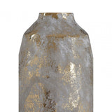 Orvena Grey And Gold Ceramic Vase
