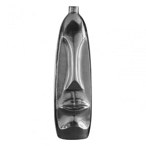 Viso Large Silver Finish Tall Vase