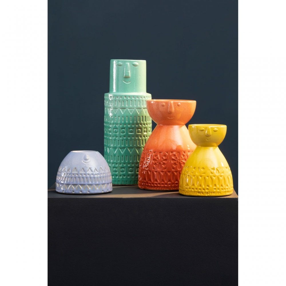 Mimo Medium Coral Face Vase