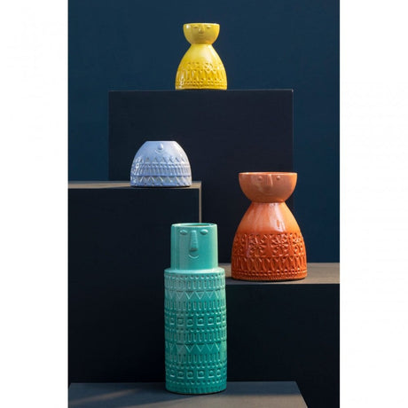 Mimo Small Yellow Face Vase