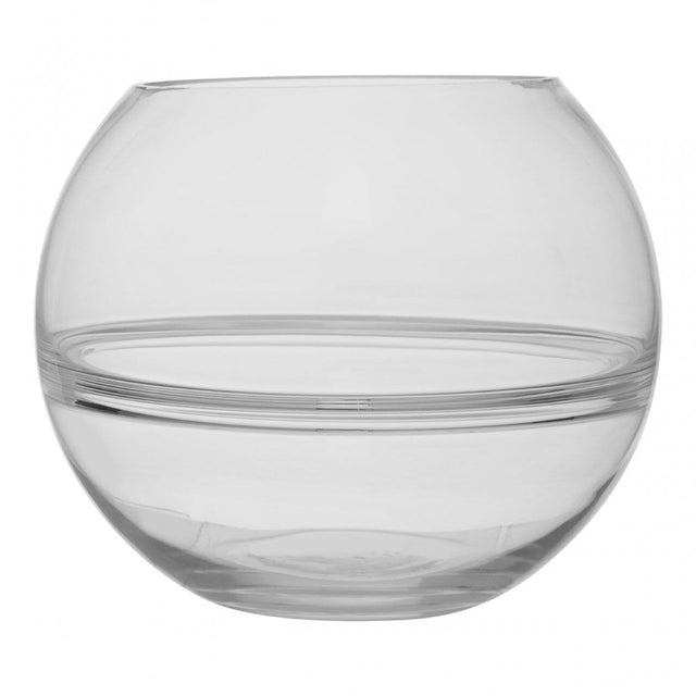 Optik Clear Glass Round Vase