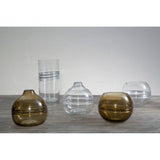 Optik Clear Glass Round Vase