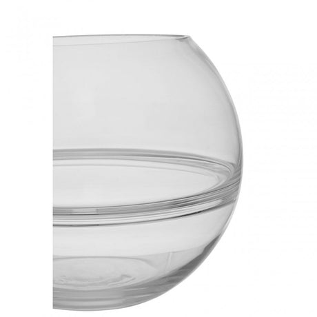 Optik Clear Glass Round Vase