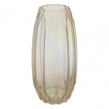 Petro Large Glass Vase With Iridescent Finish