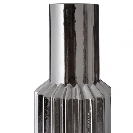 Complements Large Onice Silver Glass Vase