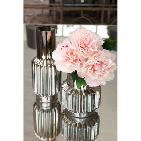 Complements Large Onice Silver Glass Vase