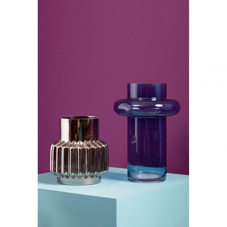 Complements Small Onice Silver Glass Vase