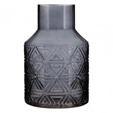 Complements Dakota Dark Grey Glass Vase