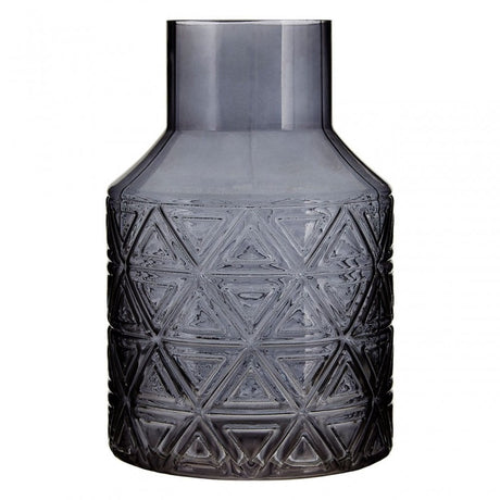 Complements Dakota Dark Grey Glass Vase