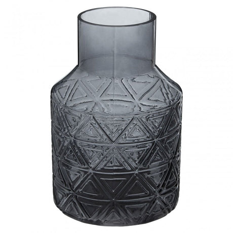 Complements Dakota Dark Grey Glass Vase