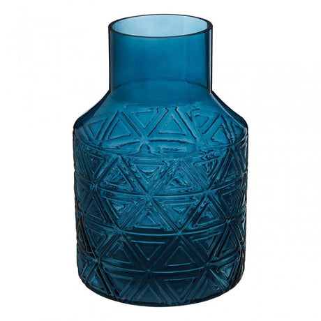 Complements Dakota Blue Glass Vase
