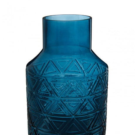 Complements Dakota Blue Glass Vase