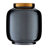 Stellar Black Porcelain Metallic Vase
