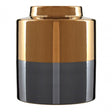 Stellar Grey Small Metallic Vase