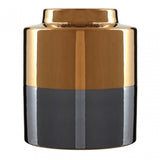 Stellar Grey Small Metallic Vase
