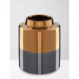 Stellar Grey Small Metallic Vase
