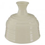 Complements Cream Small Ribbed Ceramic Vase